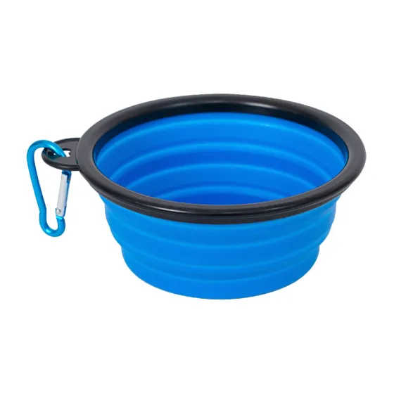 COMEDERO PLEGABLE AZUL*