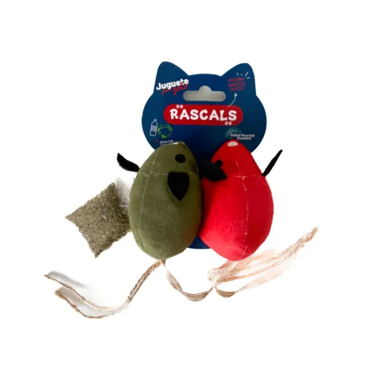 PACK 2 RATONES CATNIP