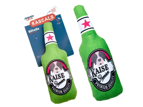 BOTELLA VERDE DE PLUSH C/CHIFLE*